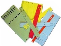 Žluté papírové visačky na klíče XL 500 ks - 434030082