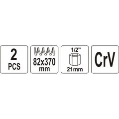 Stahovák pružin tlumičů automobilů 82mm - YT-2544