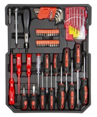 Sada nářadí, Gola sada 1/2" a 1/4", ráčnové klíče, 428 ks - HT494002