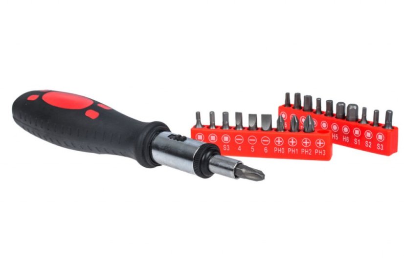 Sada nářadí, gola sada v kovové base, 64 dílů - AH126402