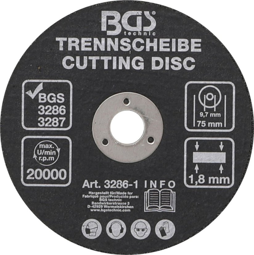Řezný kotouč, 75 mm - B3286-1