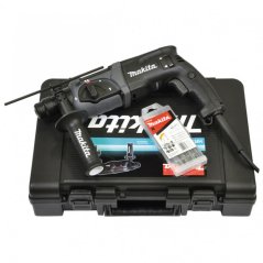Kombinované černé kladivo 780W 2,4J Makita s příslušenstvím - HR2470BX40