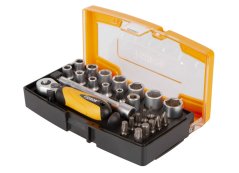 Sada nástrčných klíčů s golou, 1/4", 25 ks - HT202102