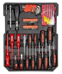Sada nářadí, Gola sada 1/2" a 1/4", ráčnové klíče, 428 ks - HT494002