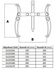Dvouramenný stahovák 200 mm - G1233268