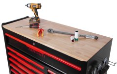 Dílenský vozík Magnus XXL s nářadím, 12 zásuvek, 360 ks - červený