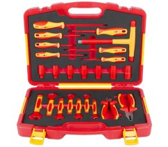 Elektrikářská sada nářadí v plastovém kufru, 24 ks - AH5101