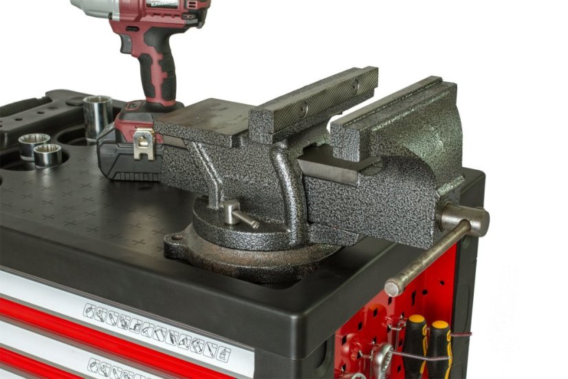 Dílenský vozík prázdný 685 x 455 x 975 mm, 7 zásuvek - H14019P