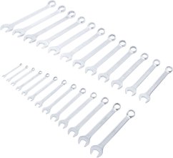 Sada očkoplochých klíčů, 1/4" - 1,1/4", palcové, 25 ks - B9473