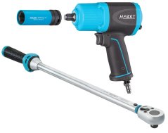 Sada momentového klíče s rázovým utahovákem a hlavicí 17 mm – Hazet