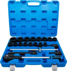 Sada silových nástrčných hlavic HEX 3/4", 21 ks, BGS - B5258