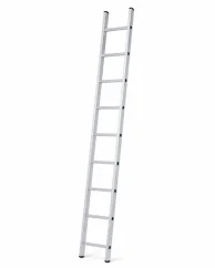 Jednodílný hliníkový žebřík AHProfi, 9 stupnů,  261 cm, 150 kg - AH709