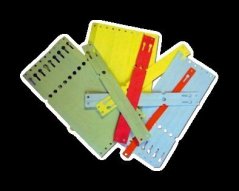 Žluté papírové visačky na klíče XL 500 ks - 434030082