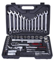 Gola sada s klíči 1/4" a 1/2", 61 ks - AH126101