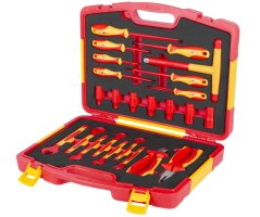 Elektrikářská sada nářadí v plastovém kufru, 24 ks - AH5101