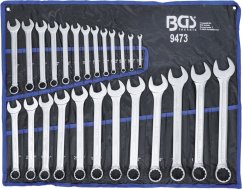 Sada očkoplochých klíčů, 1/4" - 1,1/4", palcové, 25 ks - B9473