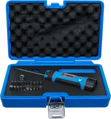 Momentový šroubovák 1/4", 1–8 Nm s bity a hlavicemi 22 ks, BGS - B7122