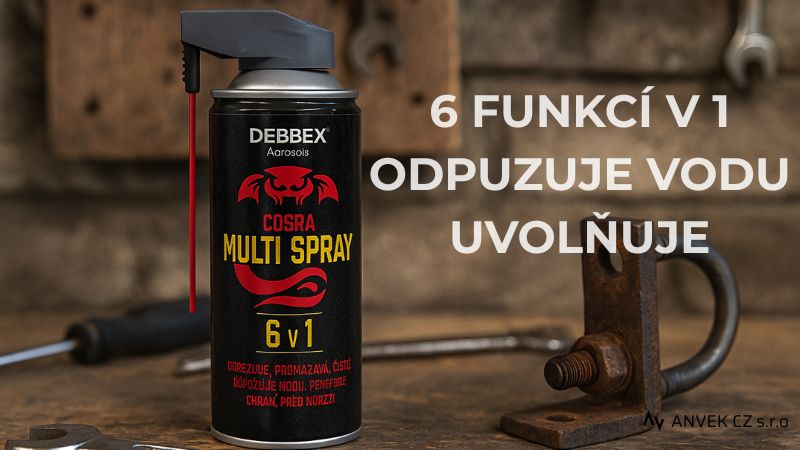 Multifunkční sprej 6v1 debbex